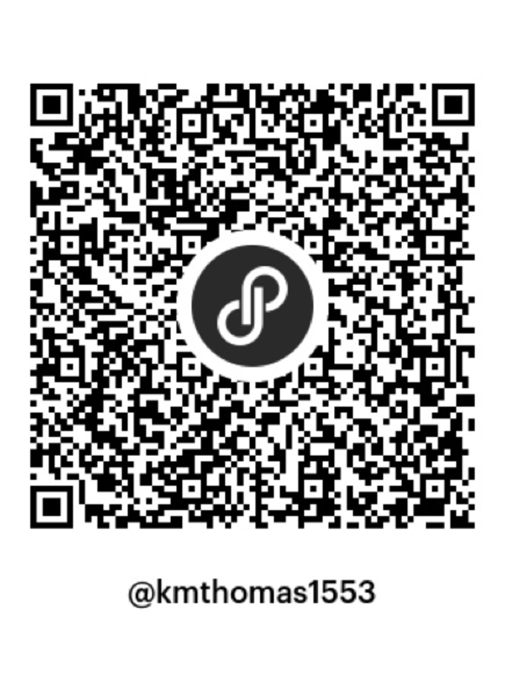 Black QR Code Sticker Accessory